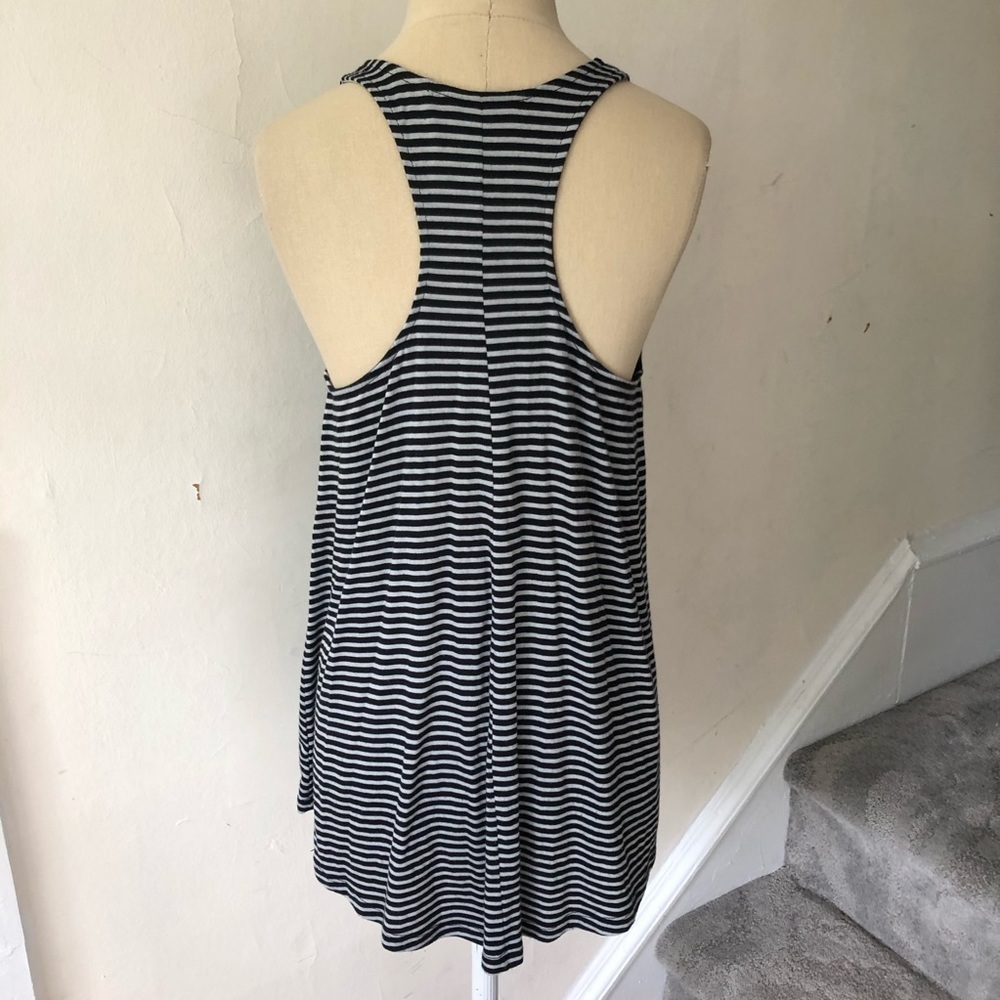 Athleta Crossroad Striped High Neck Modal Tank Top - Picture 4 of 10